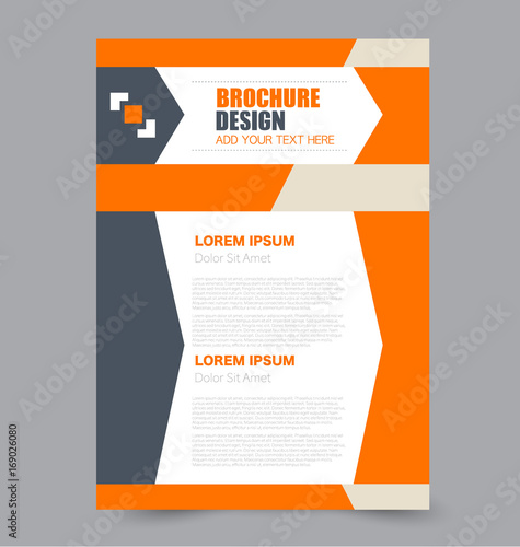 Business brochure template. Flyer design. Annual report cover. Booklet for education, advertisement, presentation, magazine page. a4 size vector illustration.
