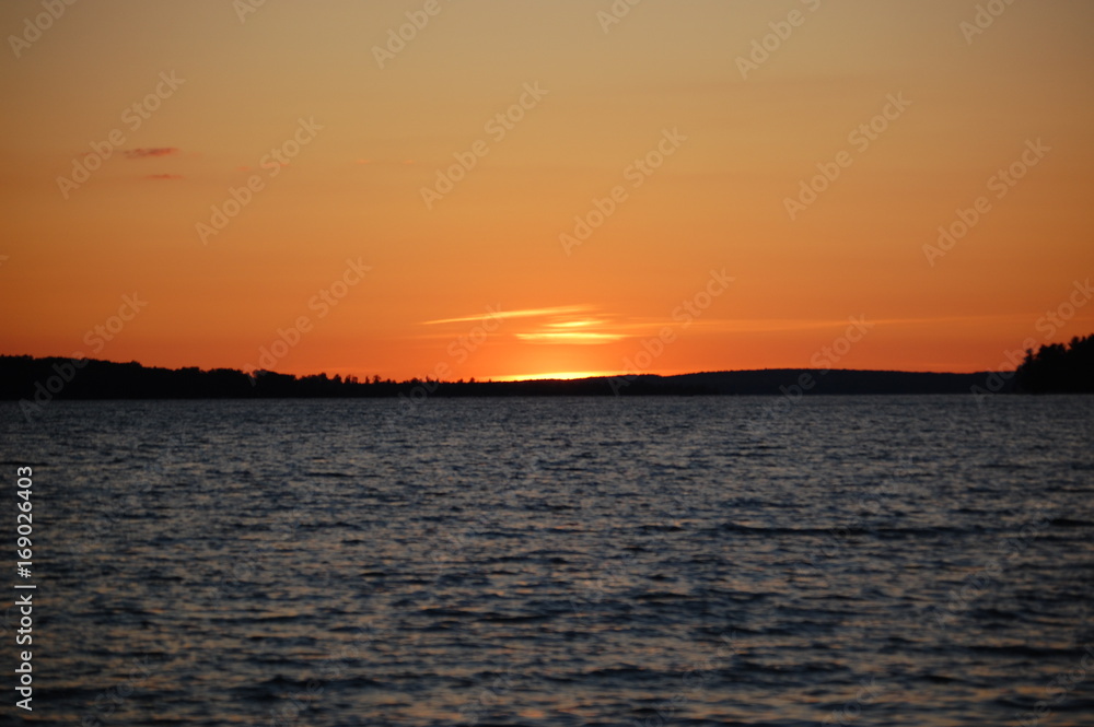 Obraz premium Sunset Lake