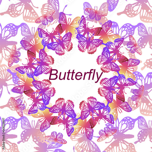 Abstract Butterfly Background - vector photo