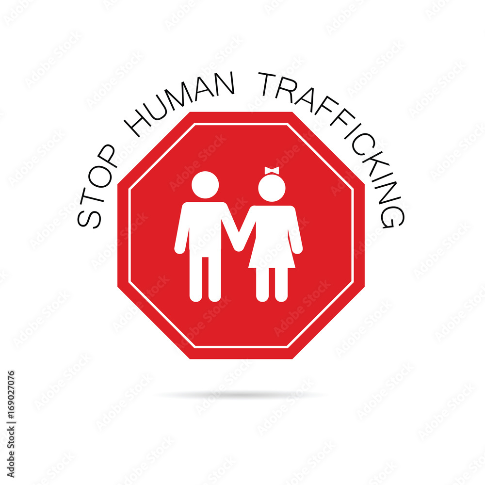 stop human trafficking sign illustration stop human trafficking sign illustration
