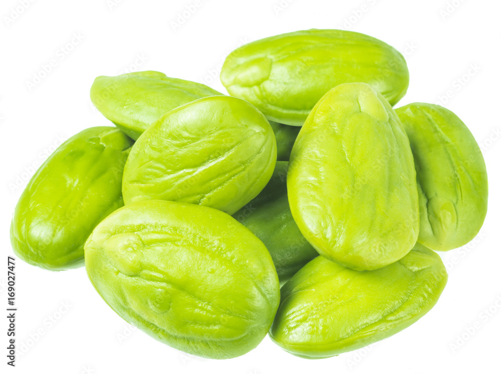 Parkia speciosa isolated on white