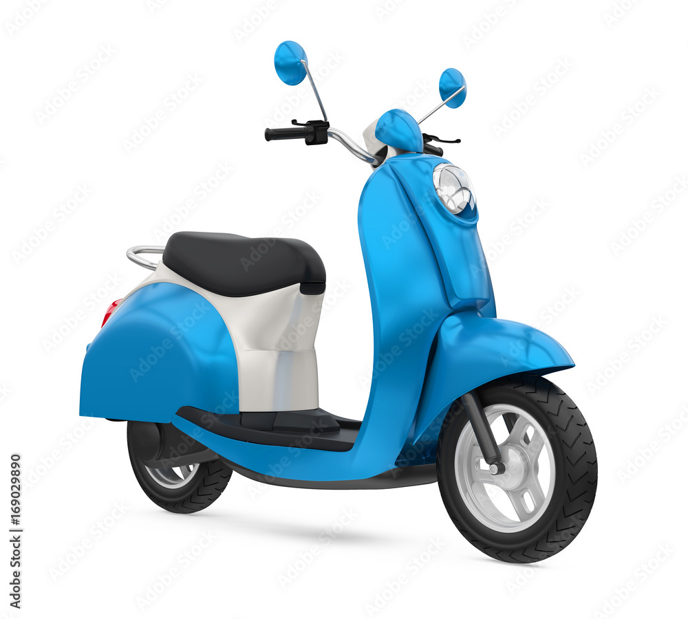 Classic Scooter Isolated