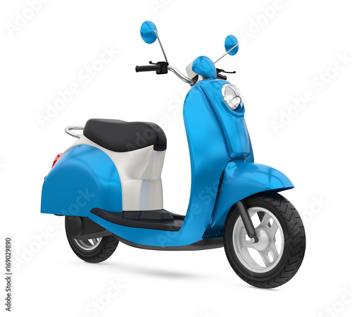 Classic Scooter Isolated