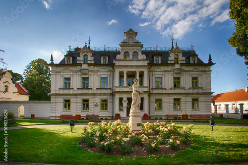 Old historic Buchholtz Palace in Suprasl, Poland