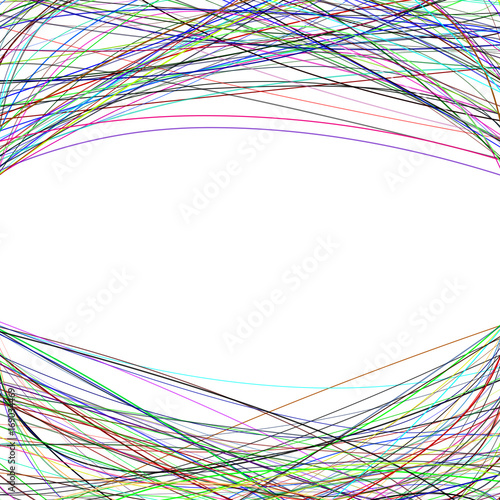 Modern abstract background from arched stripes - vector graphic on white background