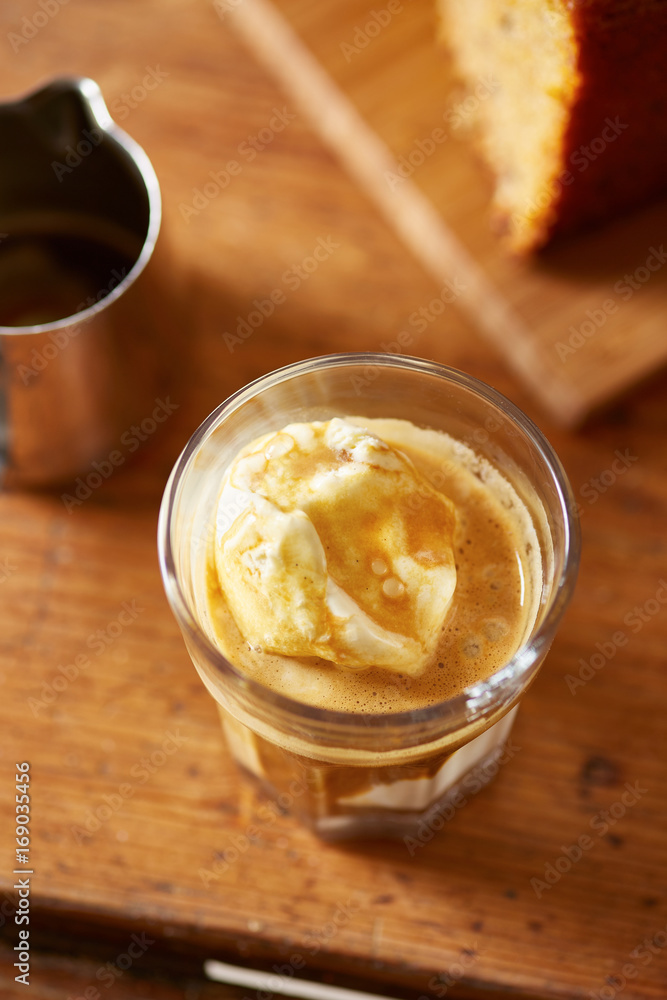 Caramelized affogato Caramelized affogato