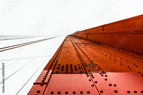 Golden Gate Bridge - red steel