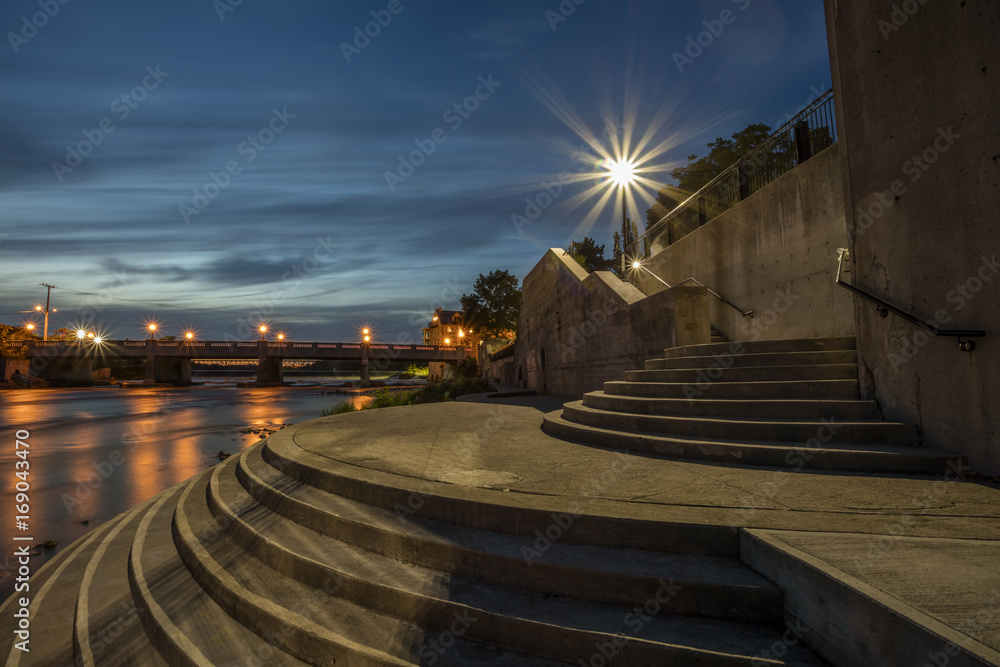 Fototapeta premium Illuminated Staircase