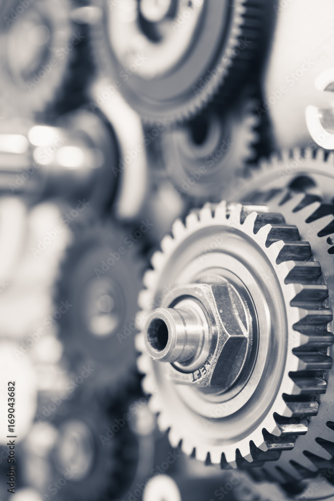 engine gear wheels, industrial background engine gear wheels, industrial background