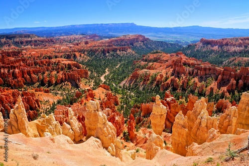 Bryce Canyon National Park view over the hoodoos at Inspiration Point, Utah, USA