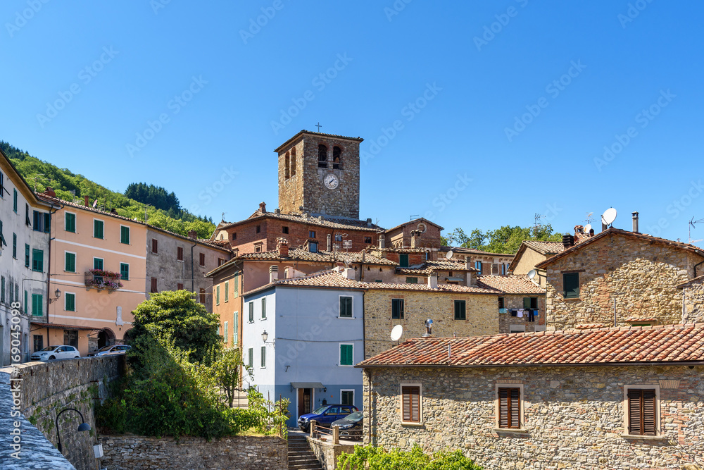 tuscan village of Montieri, Grosseto province, italy tuscan village of Montieri, Grosseto province, italy