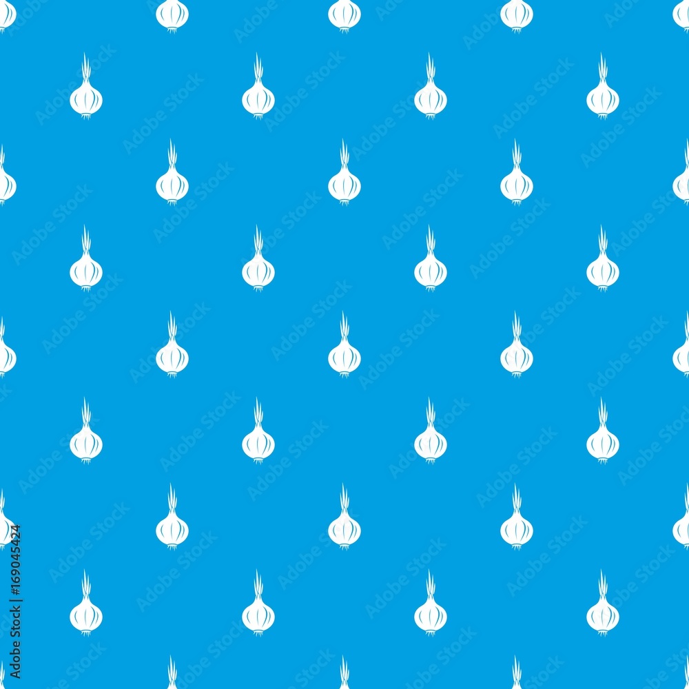 Onion pattern seamless blue Onion pattern seamless blue