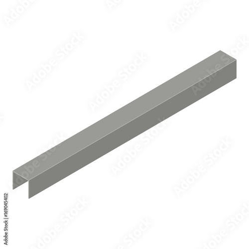 Profile plasterboard icon, isometric 3d style