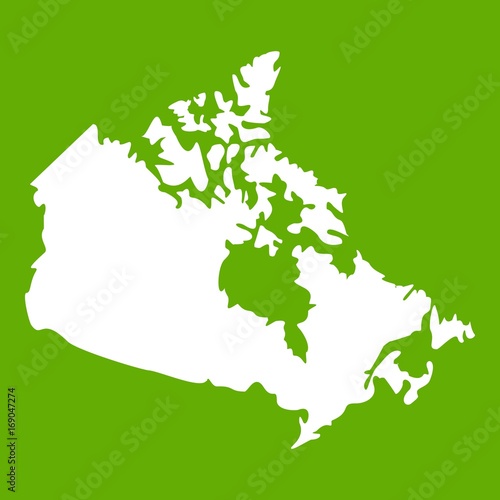 Canada map icon green
