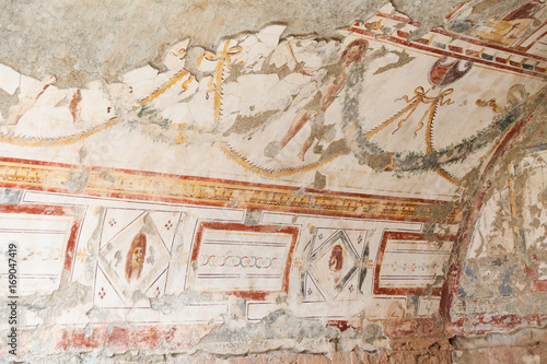 Paintings in Terrace Houses in Ephesus Ancient City