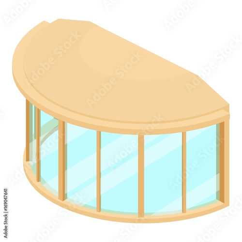 Window frame icon, isometric 3d style