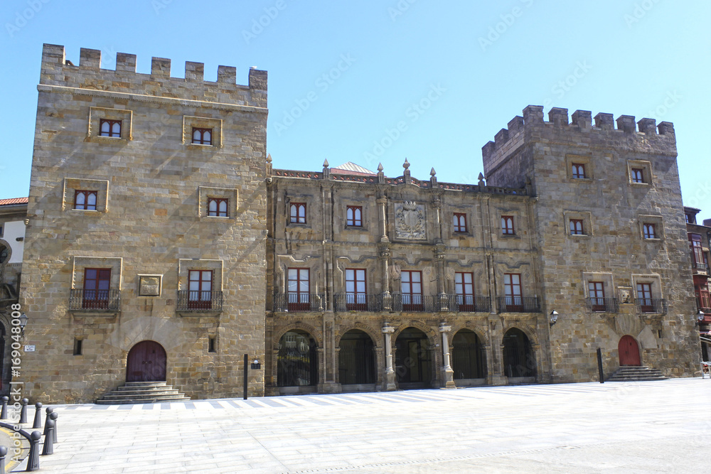 Revillagigedo's palace made of stone, in Gijón, Spain