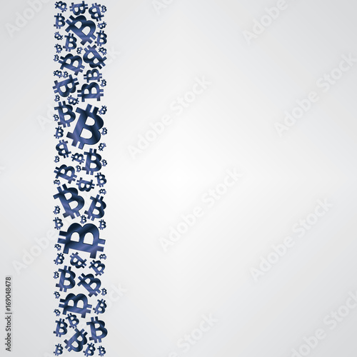 Metallic Blue Bitcoin Strip