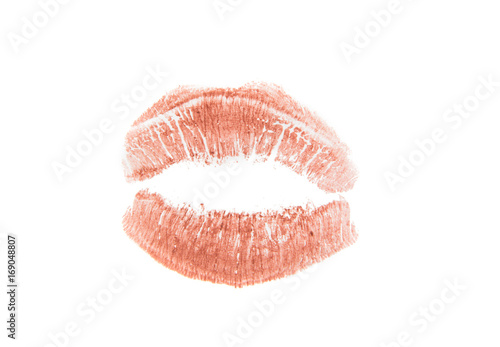 lips with lipstick mark