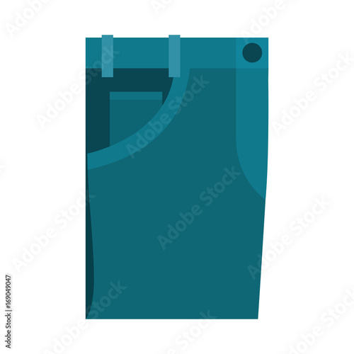 colorful silhouette of male pants folded