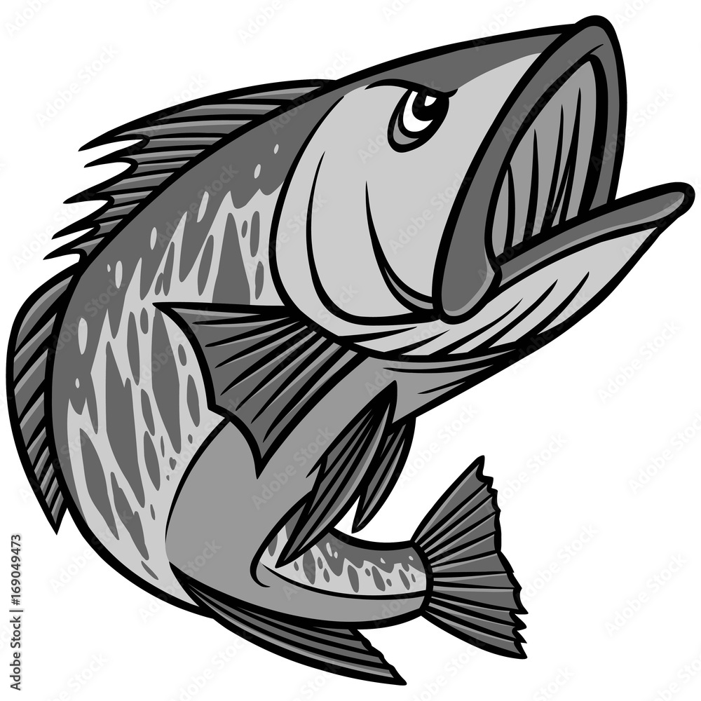 Bass Mascot Illustration