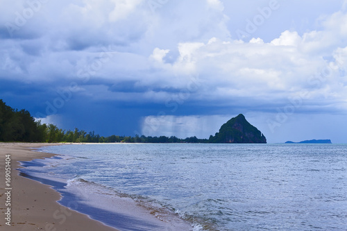 The beach Bang Boet Beach and the rain photo