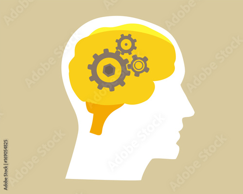Human brain illustration