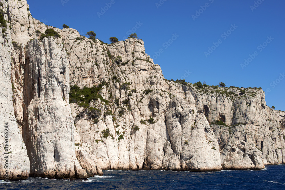 Coastal landscape between Cassis and Marseille, Calanques