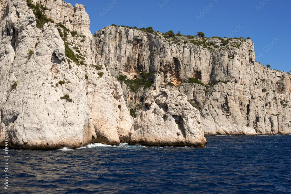Coastal landscape between Cassis and Marseille, Calanques