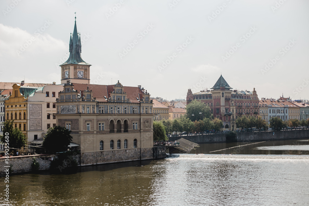 Obraz premium prague town czech republic bridge