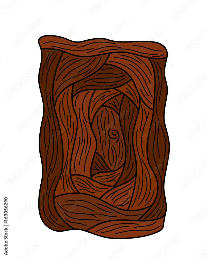 Cartoon drawing of a whimsical door, vector illustration Cartoon drawing of a whimsical door, vector illustration