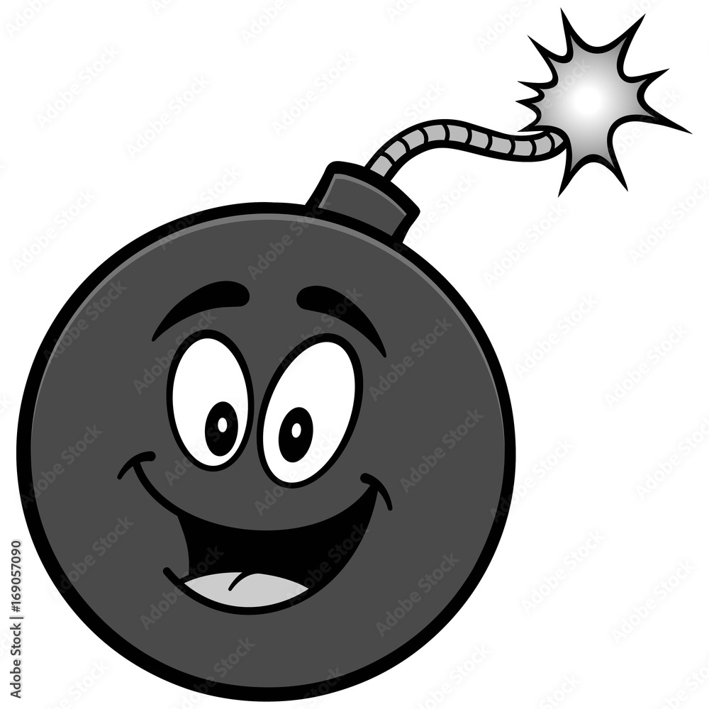 Bomb Mascot Illustration Bomb Mascot Illustration