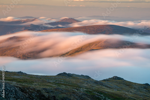 Foggy Rocky Mountains