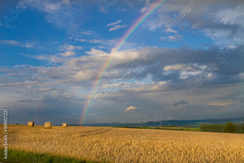 Rainbow and Haystacks