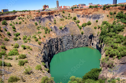 The Big Hole, Open Mine, Kimberley Mine is an open-pit and underground mine in Kimberley, South Africa, and claimed to be the largest hole excavated by hand. photo