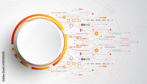 Vector abstract technology concept.