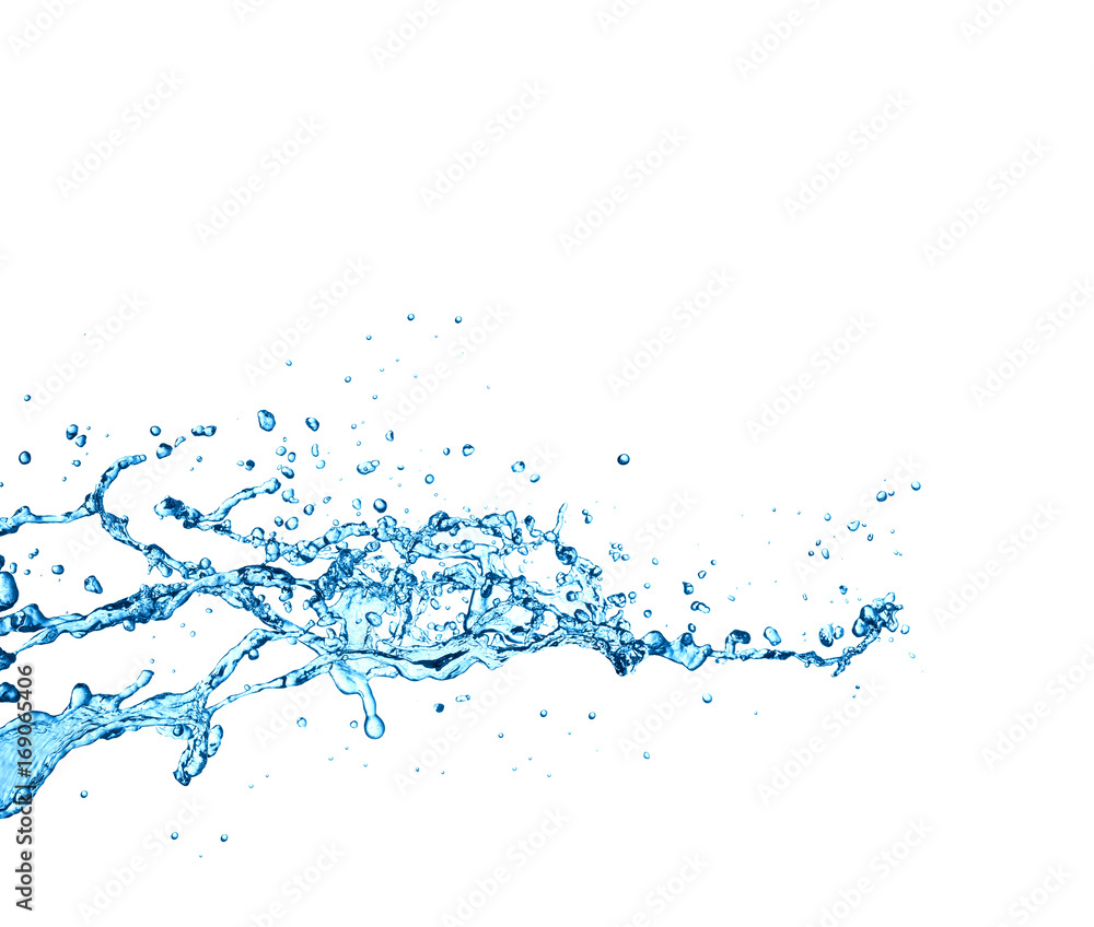 water splash isolated on white background