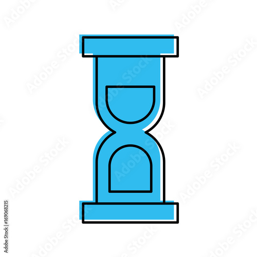 hourglass time isolated icon vector illustration design