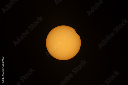 Partial Solar Eclipse in North Carolina, Aug 21, 2017