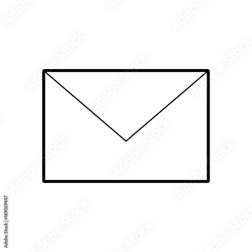 envelope mail isolated icon vector illustration design