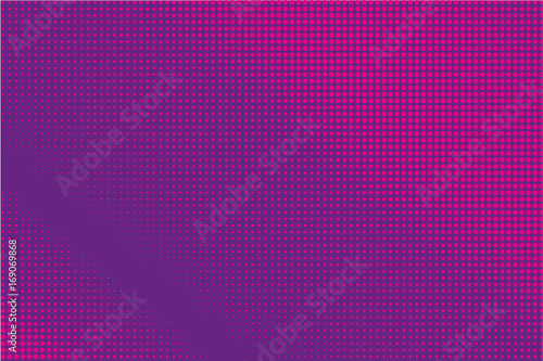Comic pattern. Halftone background. Purple, pink color.
