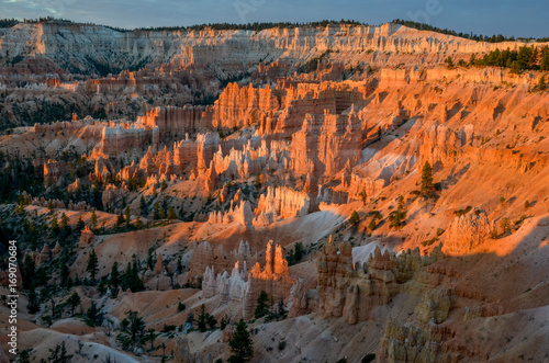 panoramic view of Bryce Canyon at sunrise Sunrise Point, Bryce Canyon National Park, Utah, United States