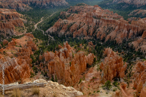 looking down Bryce Canyon from Upper Inspiration Point Bryce Canyon National Park, Utah, United States