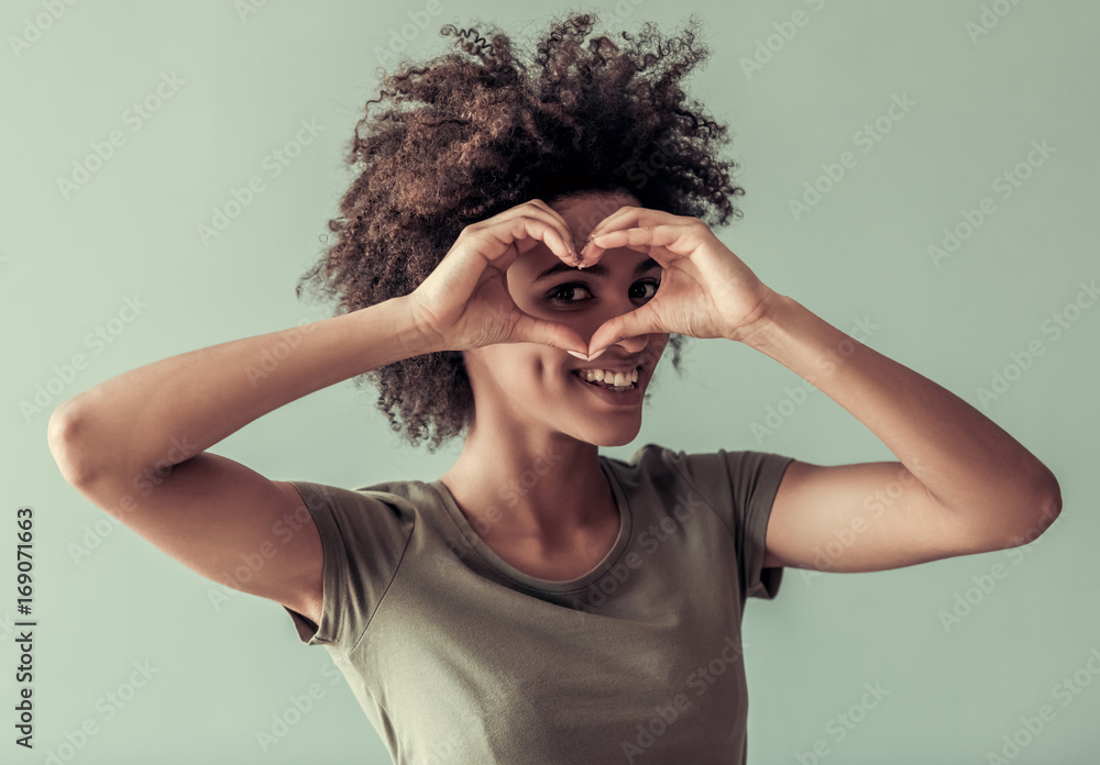 Beautiful Afro American girl Beautiful Afro American girl