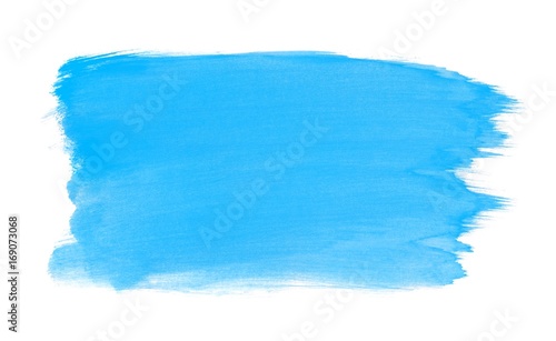 Blauer gemalter Hintergrund mit Wasserfarbe photo