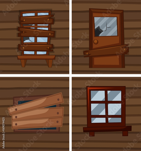 Different conditions of windows