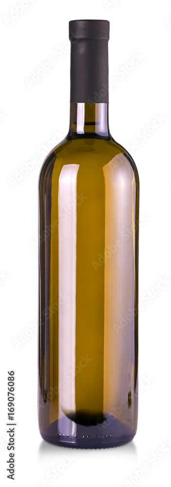 Wine bottle isolated on a white background. Wine bottle isolated on a white background.