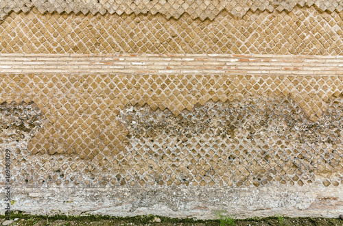 Opus reticulatum (aka reticulated work) is a form of brickwork used in ancient Roman architecture. 