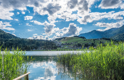The mountain lake in Alps  Austria