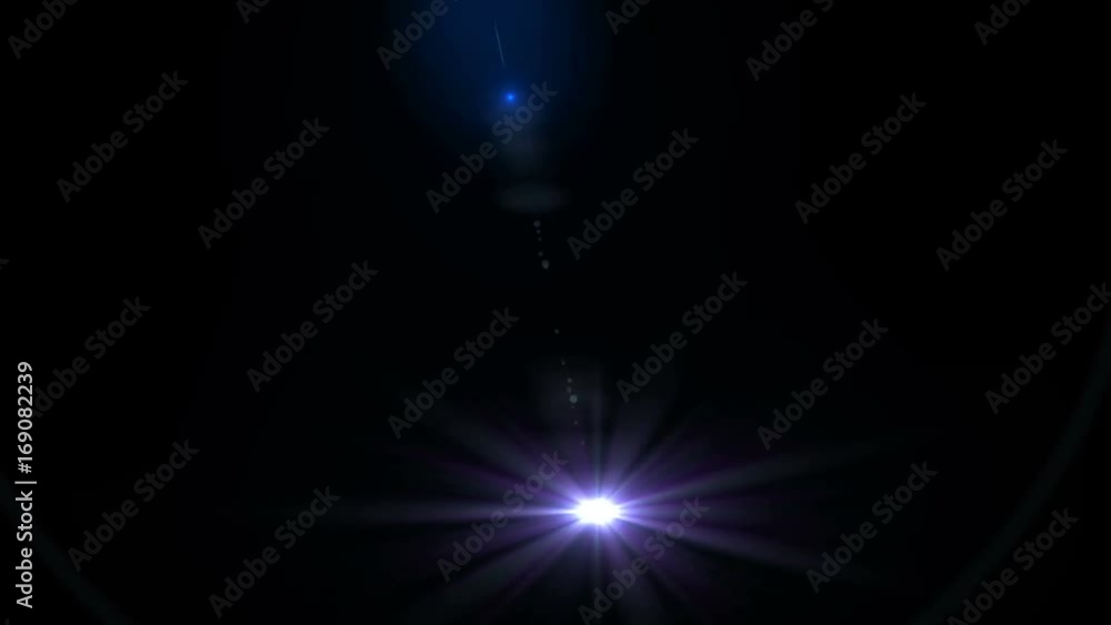 Digital lens flares animation in black background Digital lens flares animation in black background